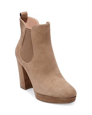 Womens Remi 100MM Leather Platform Chelsea Booties Product Image