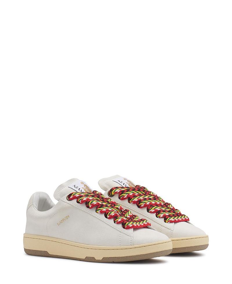 Lanvin Womens Suede Lite Curb Sneakers Product Image