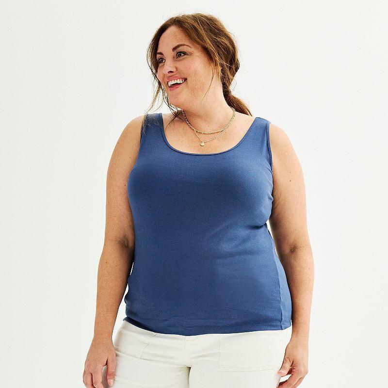 Plus Size Sonoma Goods For Life Everyday Layering Tank, Womens Product Image