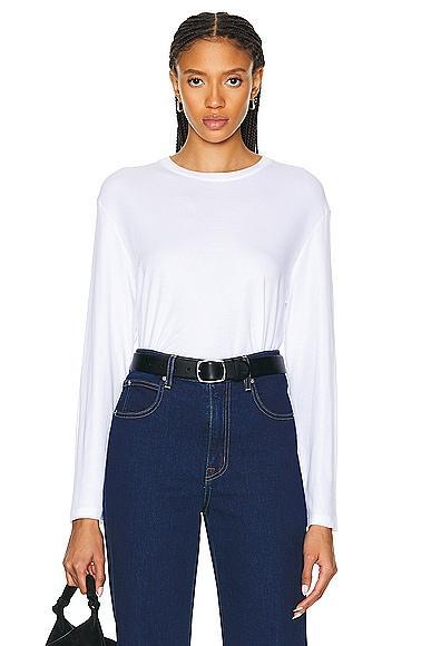 Supima Cotton Oversized Long Sleeve Top Product Image