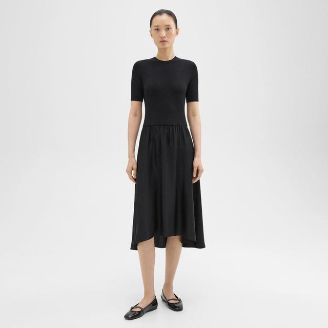 Wool-Viscose Combo Dress | Theory Project Product Image