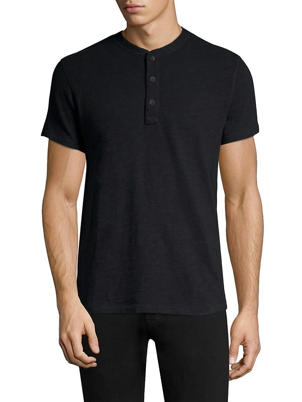 rag & bone Classic Short Sleeve Henley Product Image