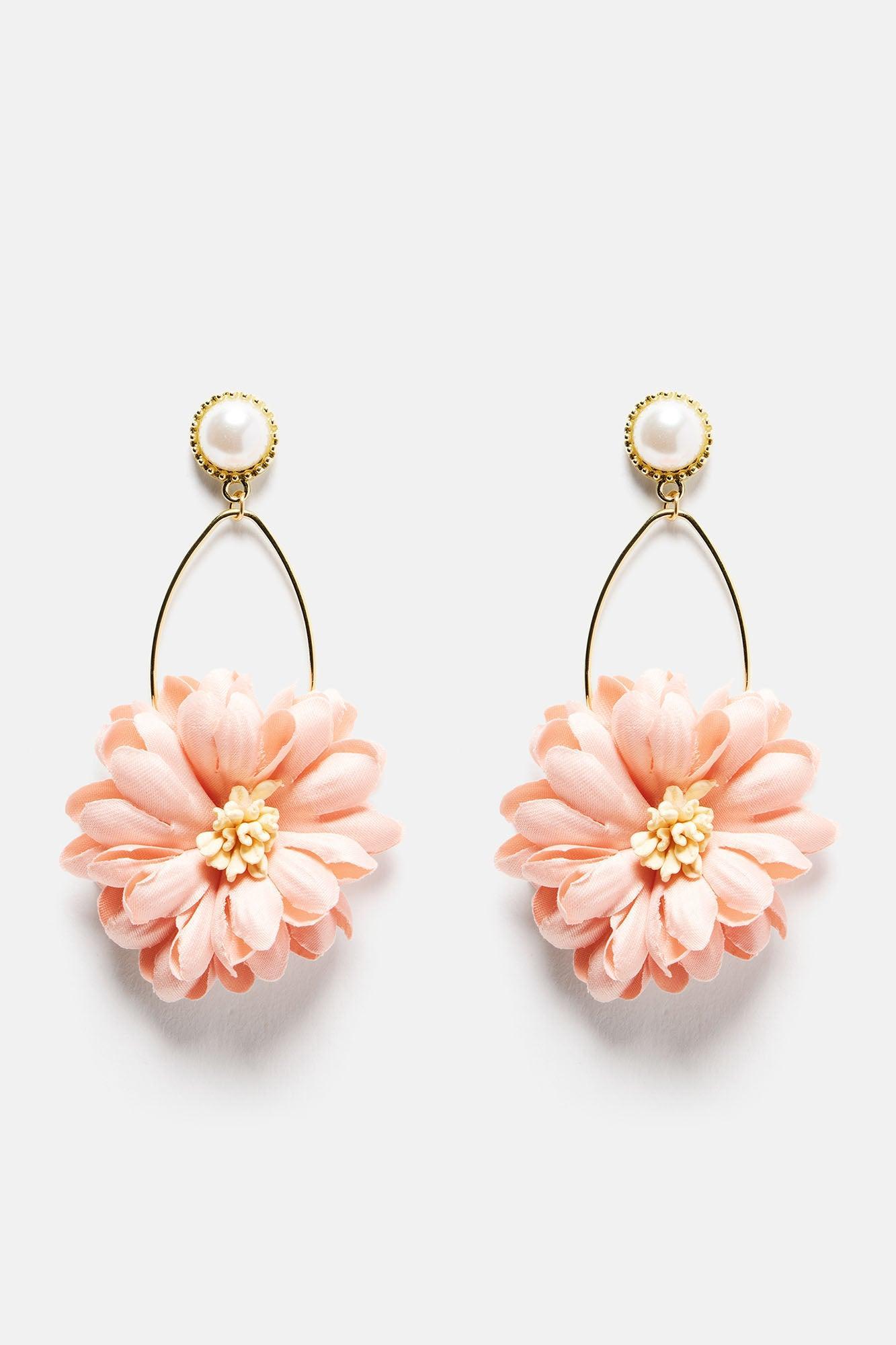 Spring Fever Floral Earrings - Pink/combo Product Image