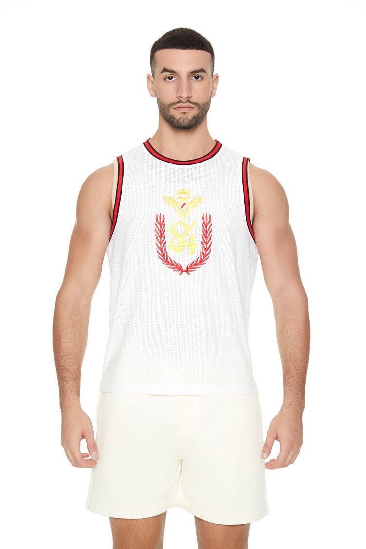 Mesh Embroidered 84 Basketball Jersey | Forever 21 Product Image