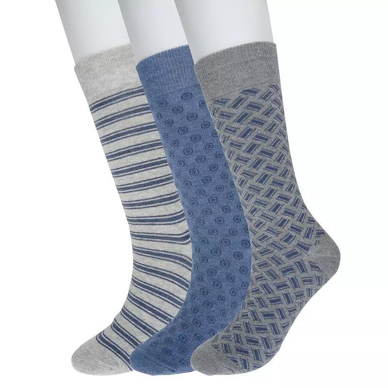 Mens Sonoma Goods For Life 3-pack Patterned Dress Socks Product Image