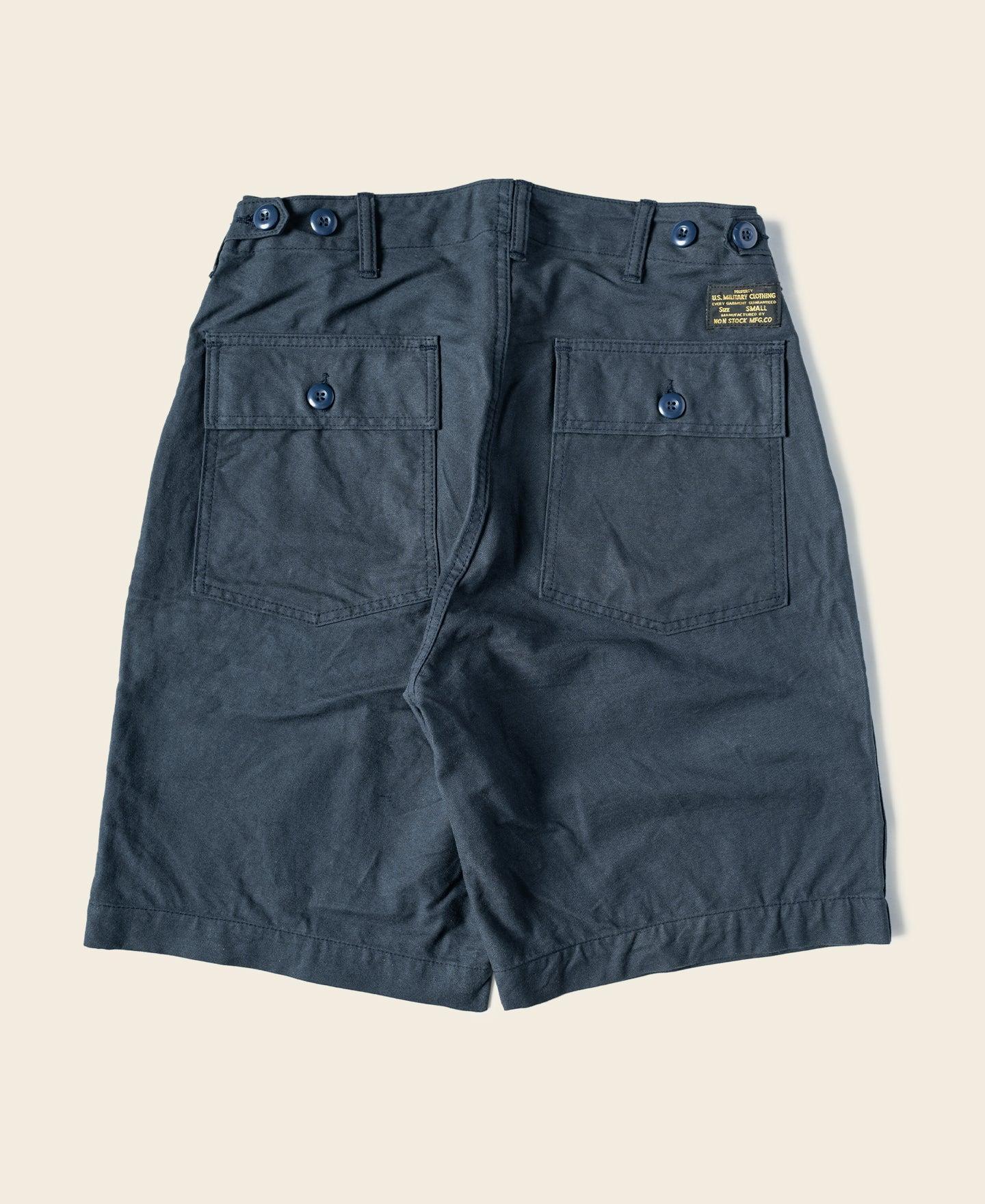 Vietnam War OG-107 Fatigue Utility Shorts - Navy Product Image