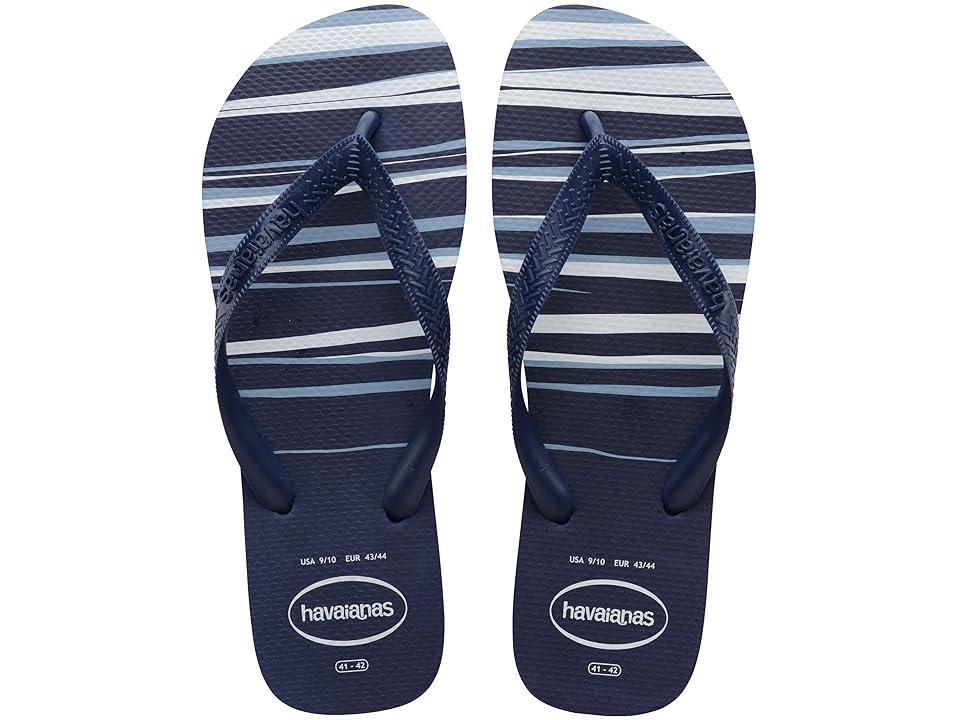 Havaianas Top Basic Flip Flop Sandal Navy/White) Men's Sandals Product Image