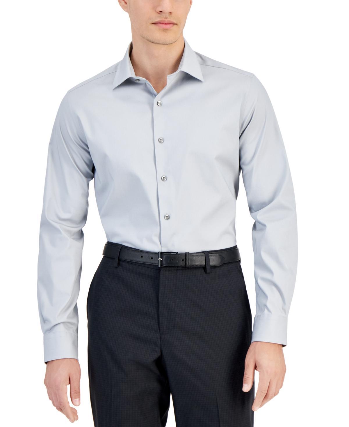 Alfani Mens Slim-Fit Temperature Regulating Dress Shirt, Created for Macys Product Image