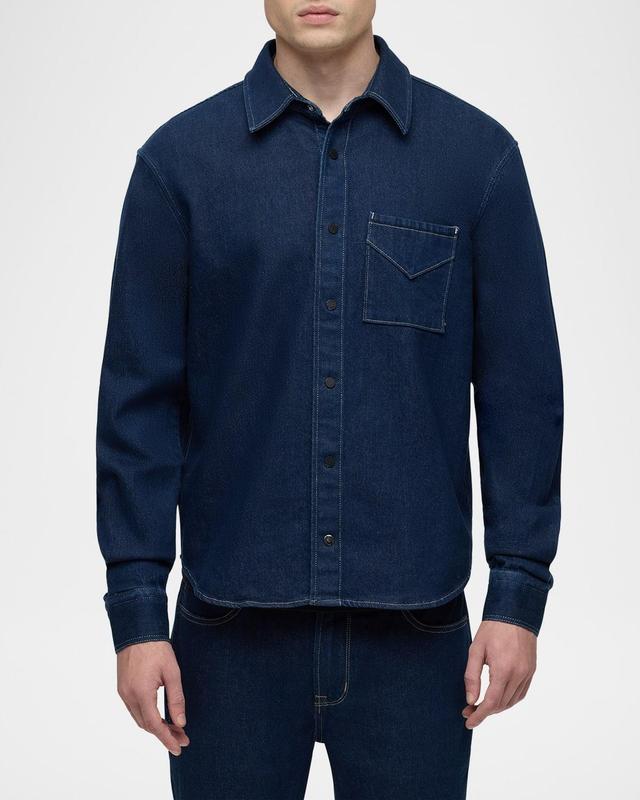 Mens Denim Button-Down Shirt Product Image