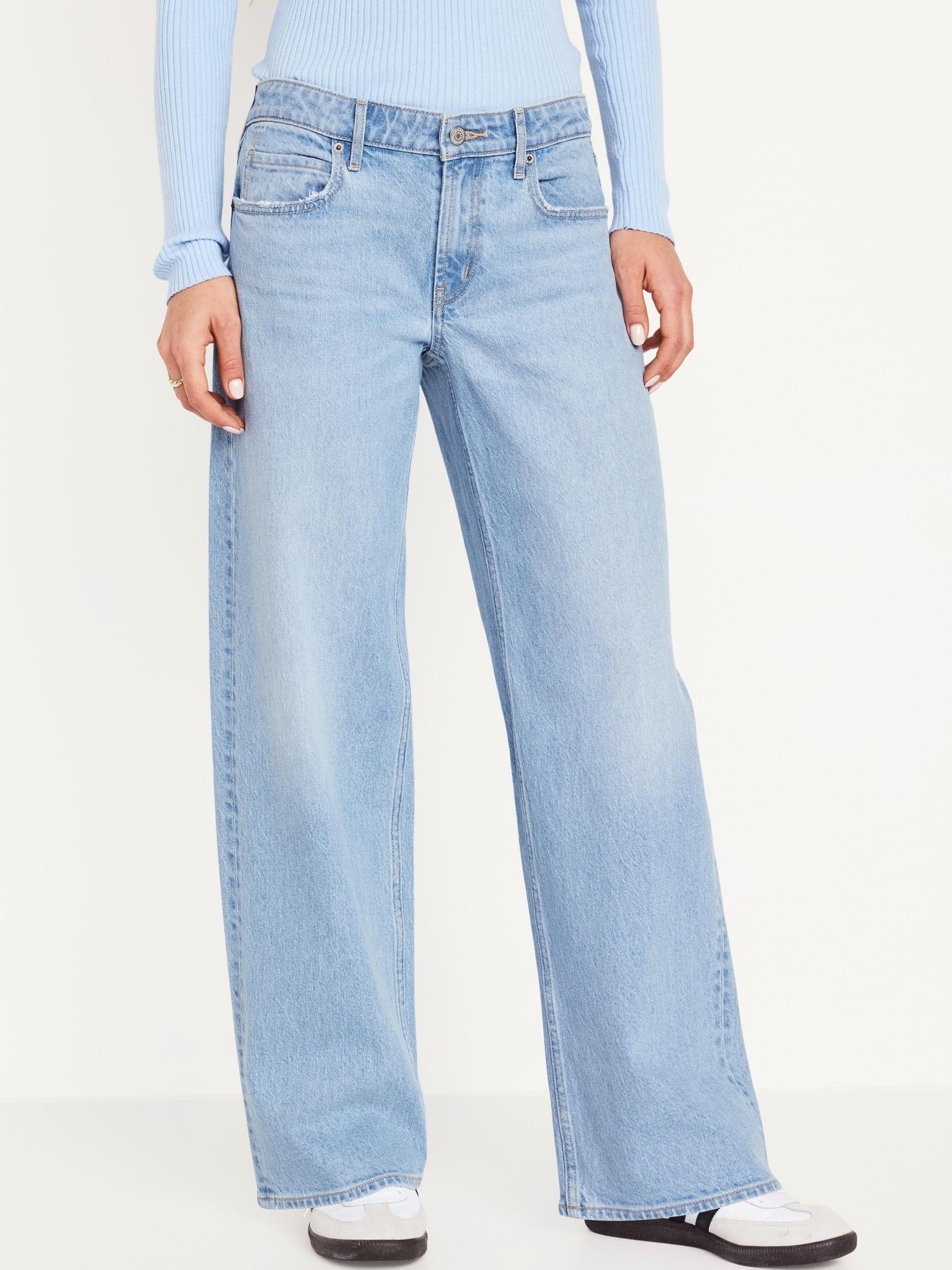 Mid-Rise Wide-Leg Jeans Product Image