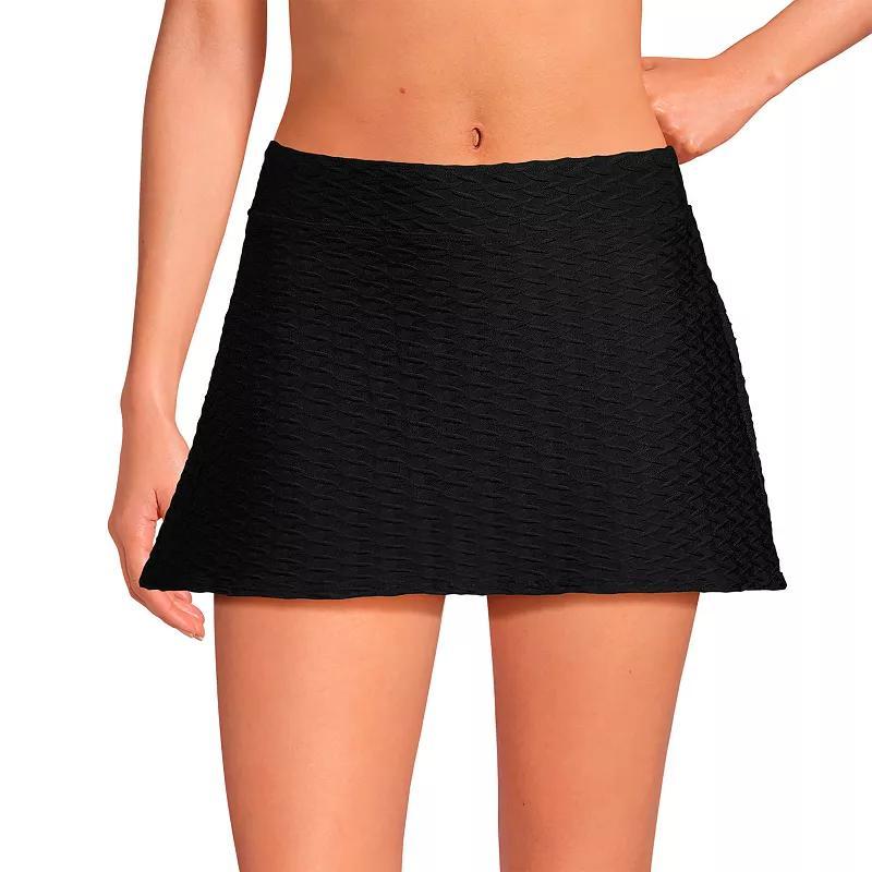 Womens Lands End Textured Swim Skirt Product Image