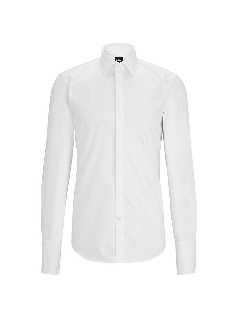 Boss by Hugo Boss Mens Easy-Iron Stretch Cotton Slim-Fit Dress Shirt Product Image