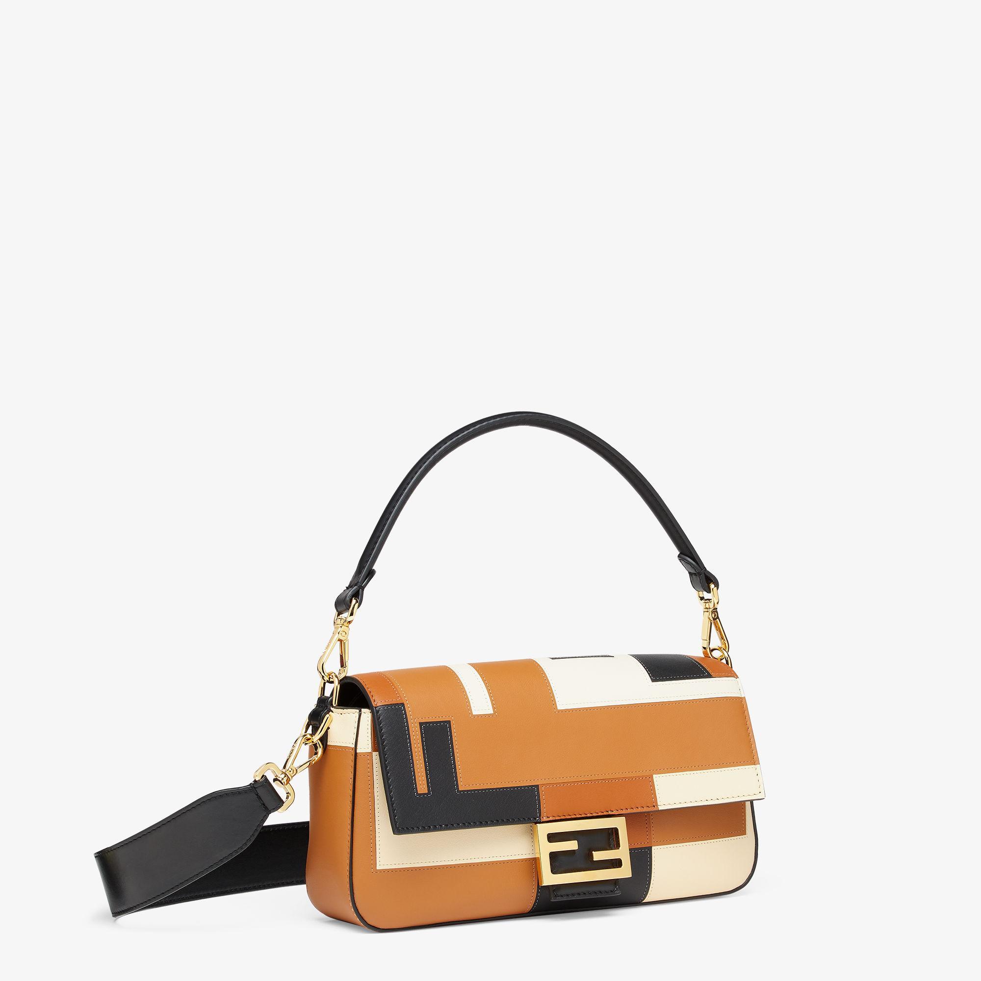 BaguetteLeather bag with multicolor FF inlay Product Image