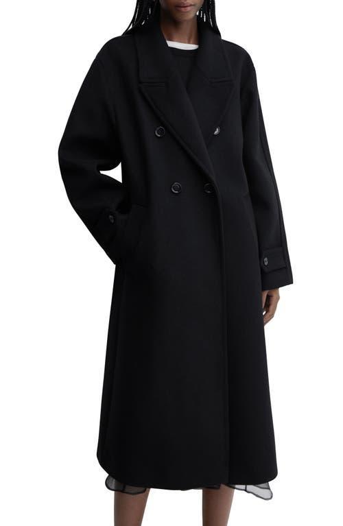 MANGO - Oversize wool coat black - XS - Women Product Image