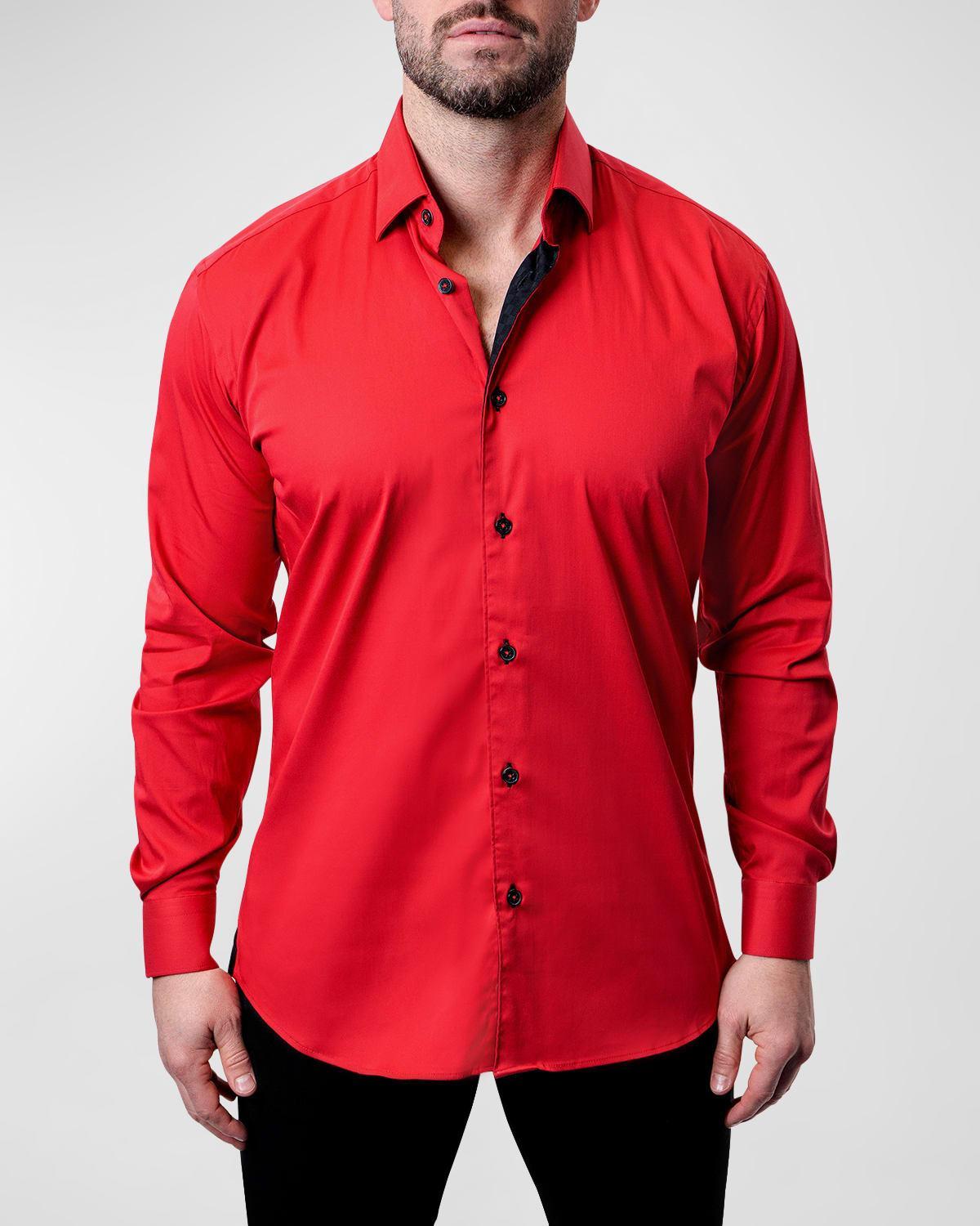 Mens Fibonacci Grenadine Dress Shirt Product Image