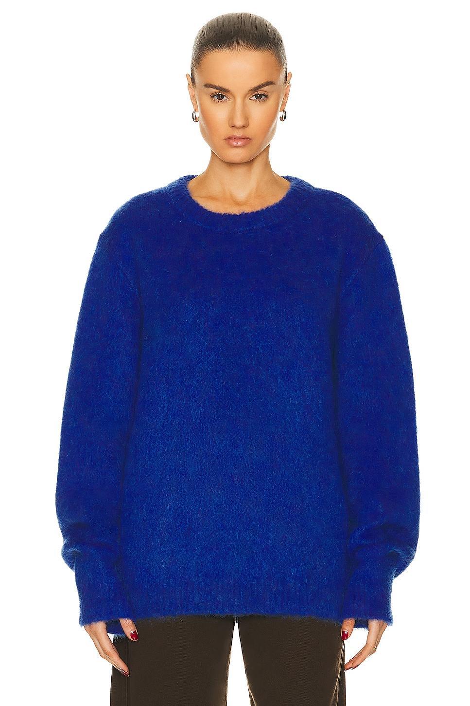 Lemaire Brushed Sweater in Blue Product Image