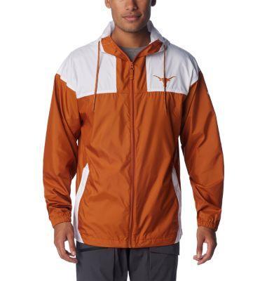 Columbia Mens Texas Orange Texas Longhorns Flash Challenger Omni-Shade Full-Zip Hoodie Windbreaker Product Image