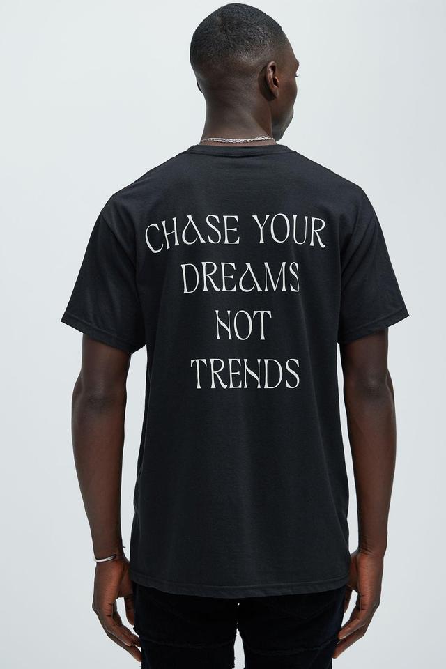 Chase Your Dreams Short Sleeve Tee - Black Product Image