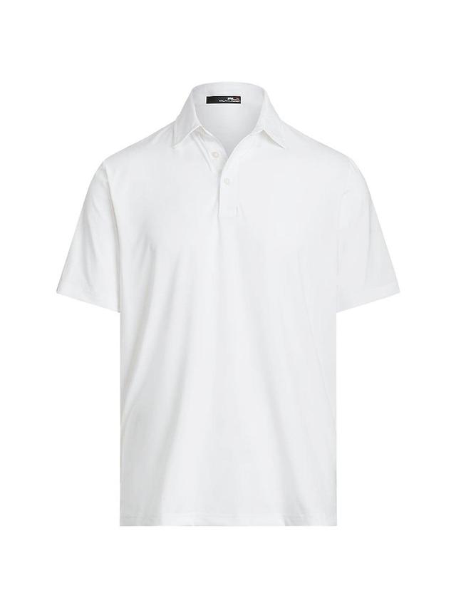 Mens Woven Polo Shirt Product Image