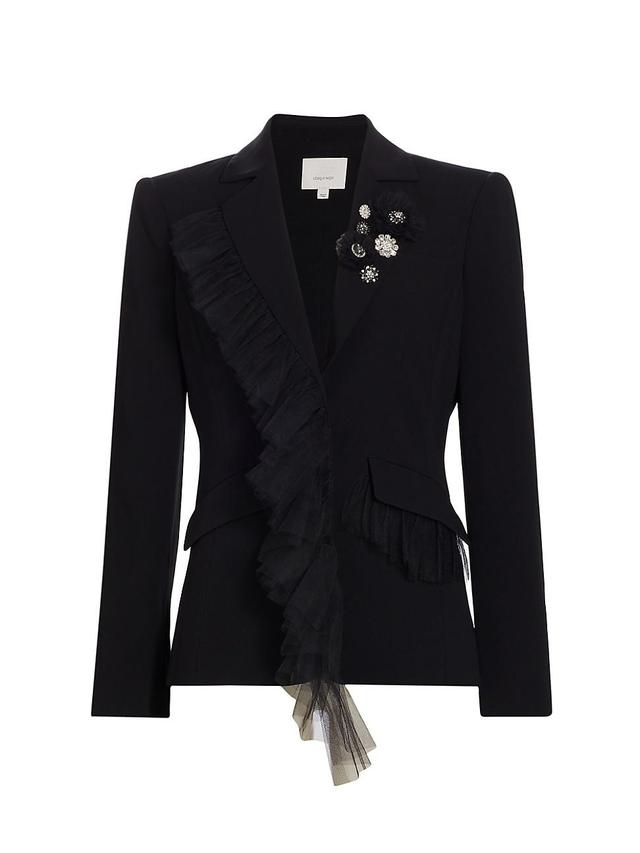 Cinq a Sept Delia Ruffled Jacket Product Image