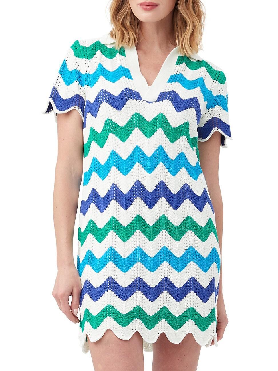 Trina Turk Lido Beach Dress (Admiral Blue ) Women's Dress Product Image