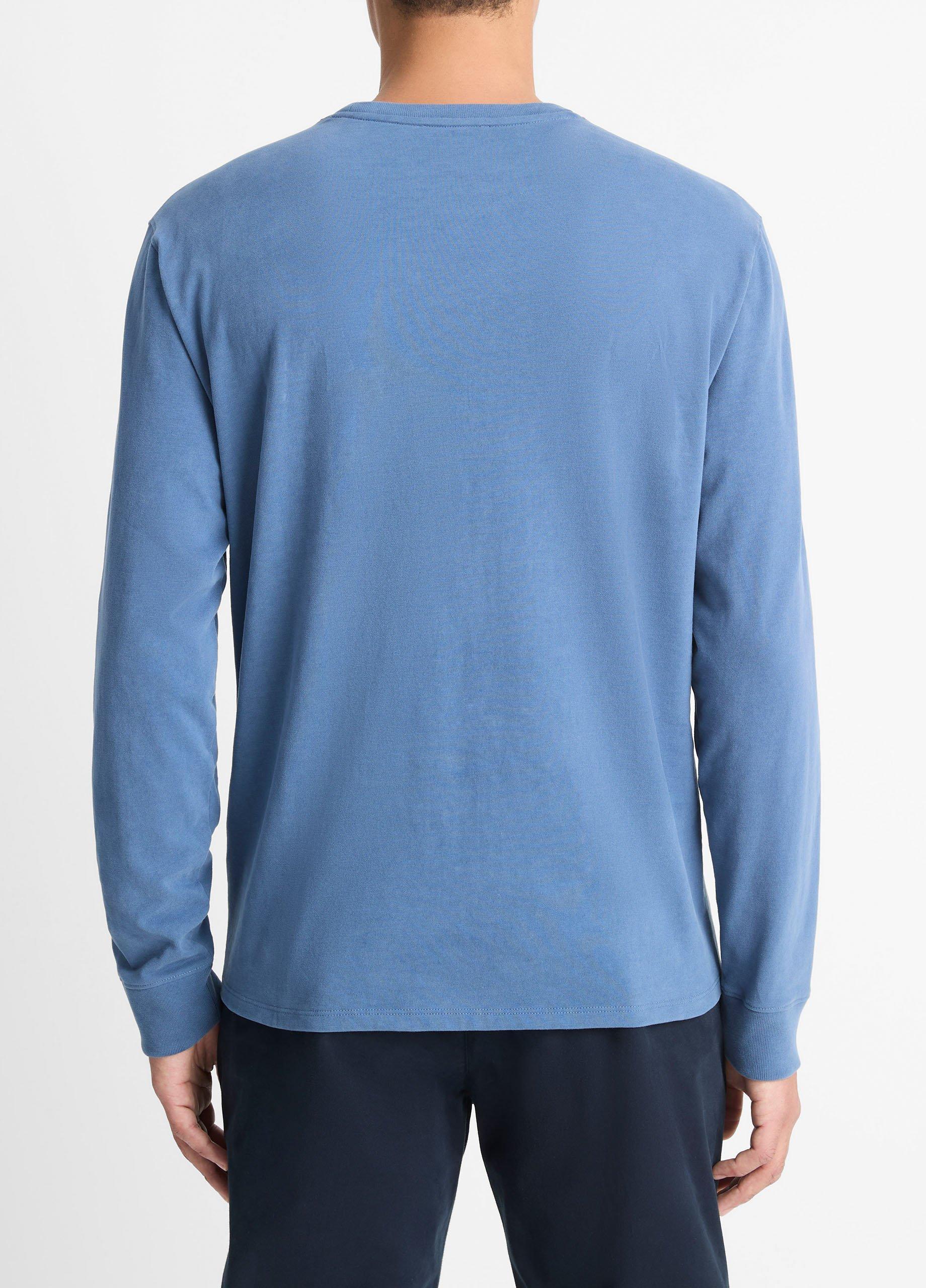 Sueded Jersey Long-Sleeve Pocket T-Shirt Product Image