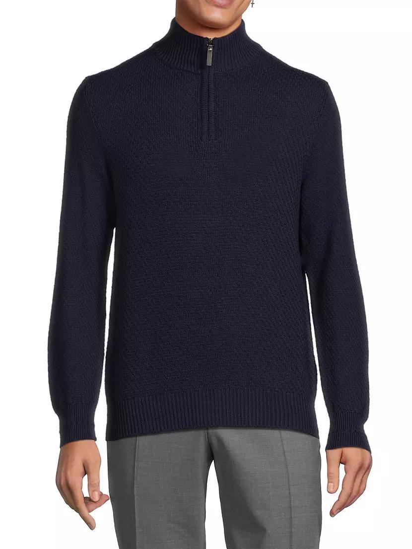 Half-Zip Cotton Pullover Product Image