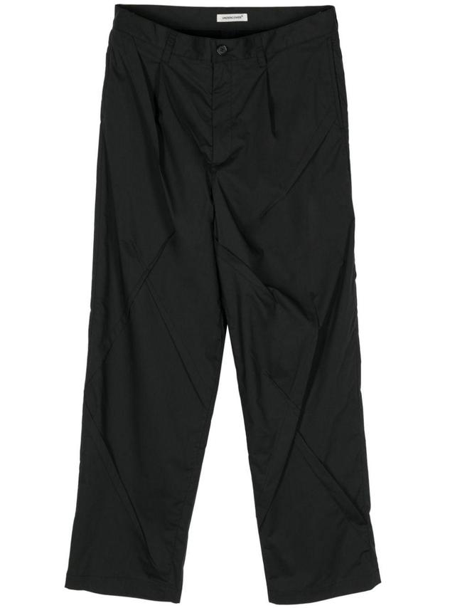 UNDERCOVER Seamed Straight-leg Trousers In Black Product Image