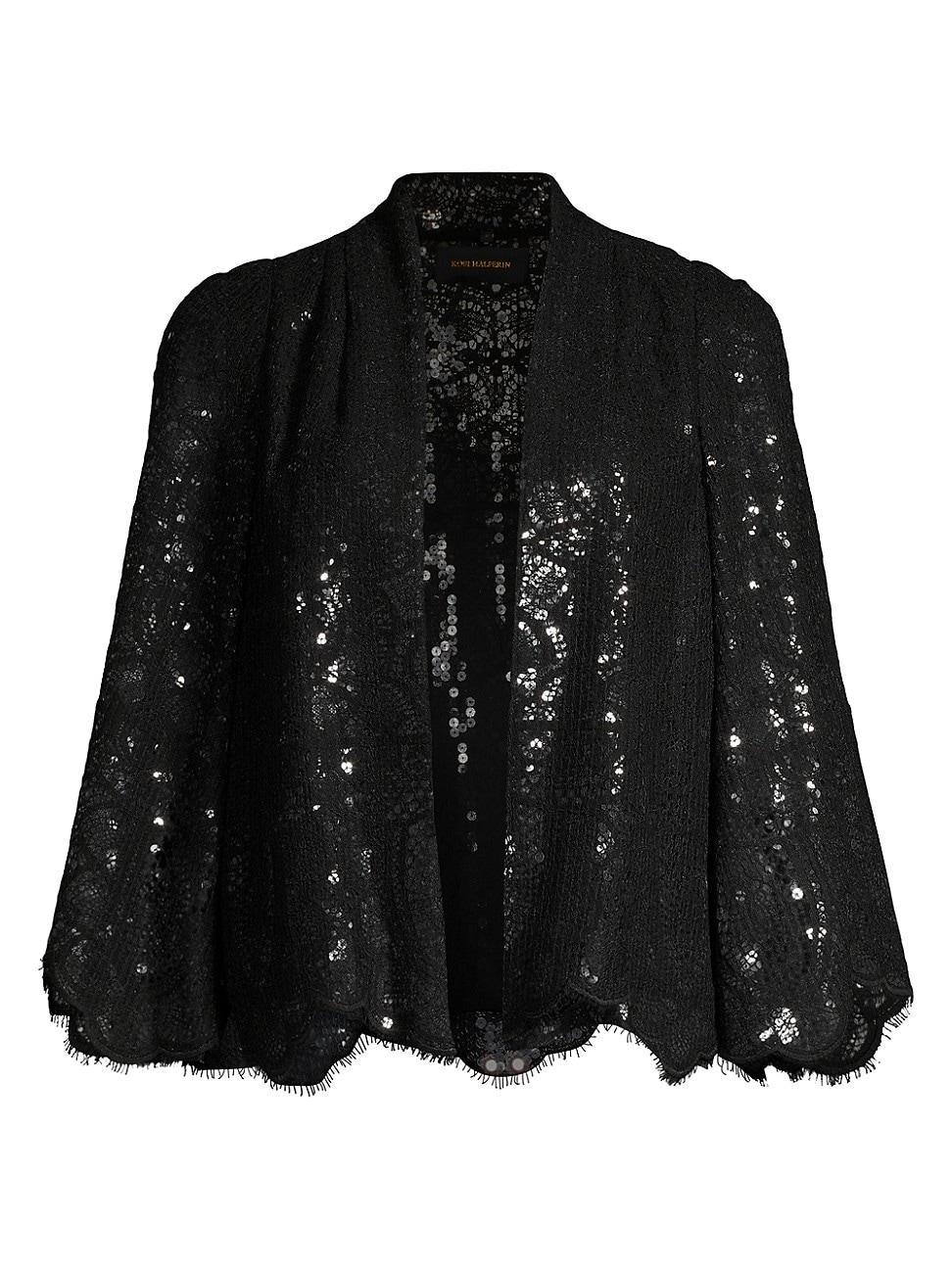 Womens Delilah Sequined Chatilly Lace Jacket Product Image