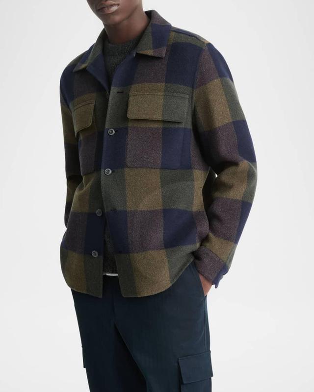 Men's Plaid Splittable Overshirt Product Image