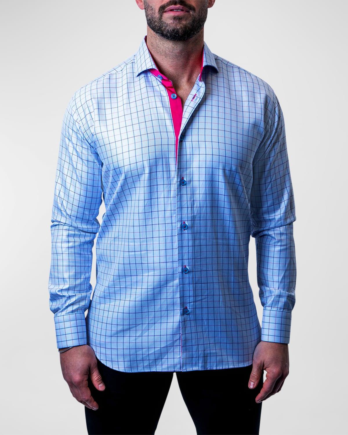 Mens Einstein Check Dress Shirt Product Image