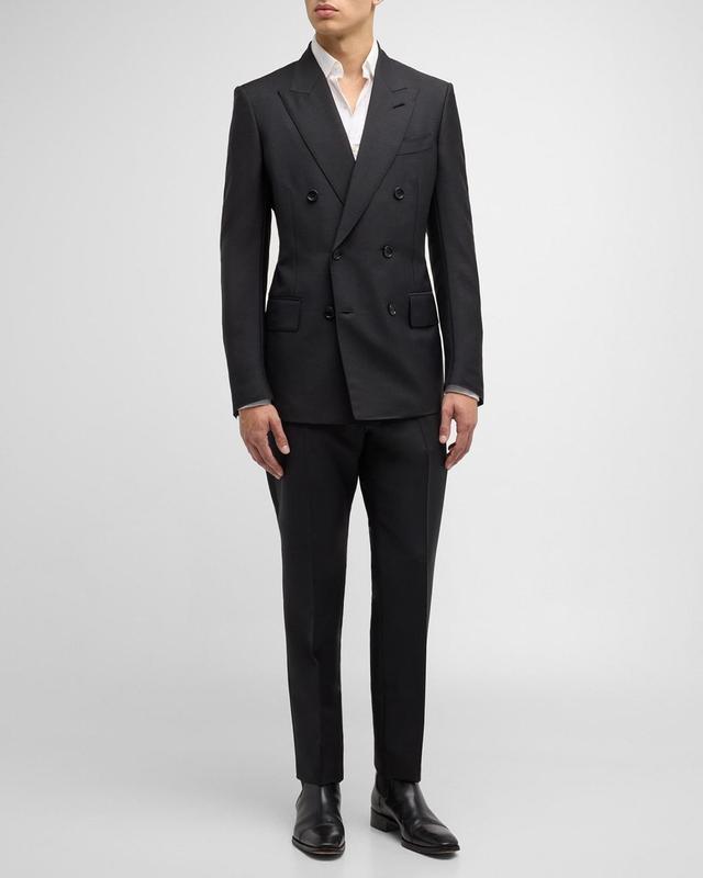 Mens Atticus Double-Breasted Solid Suit Product Image