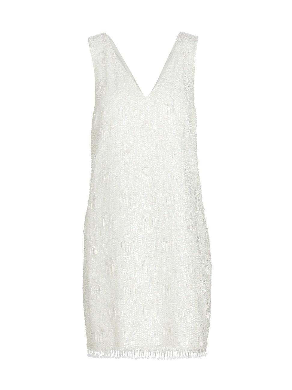 Womens Flo Beaded & Sequined Minidress Product Image