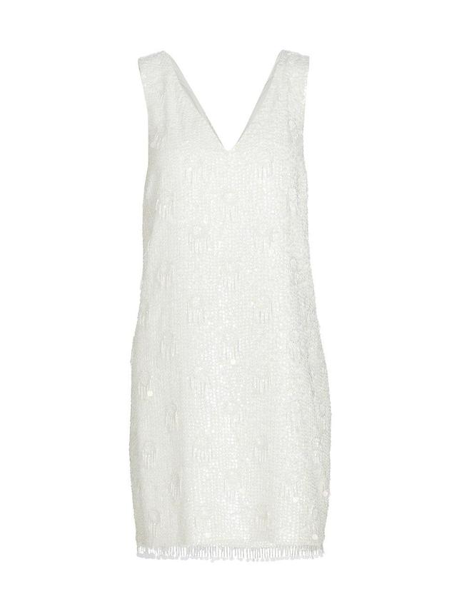 Womens Flo Beaded & Sequined Minidress Product Image