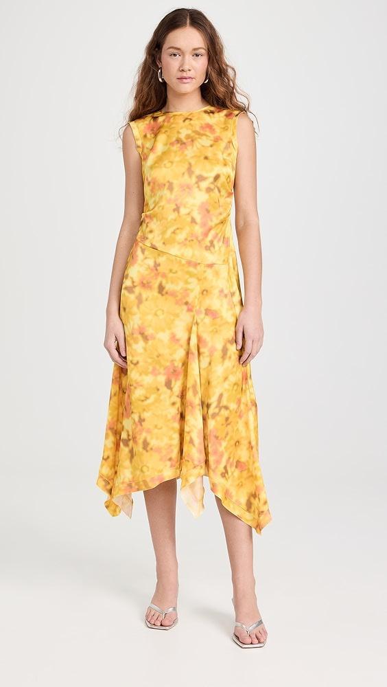 Acne Studios Blur Flower Satin Dress | Shopbop Product Image