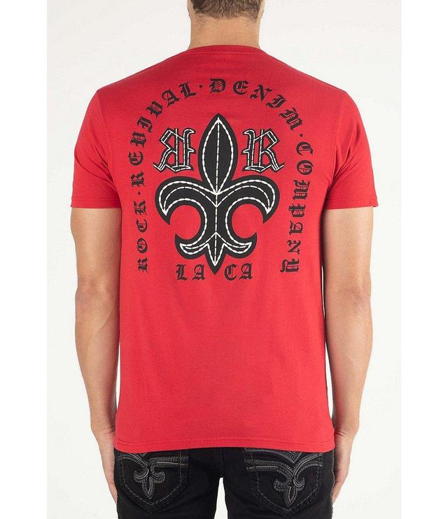 Rock Revival Old English Fleur-De-Lis Logo Short Sleeve Graphic T-Shirt Product Image