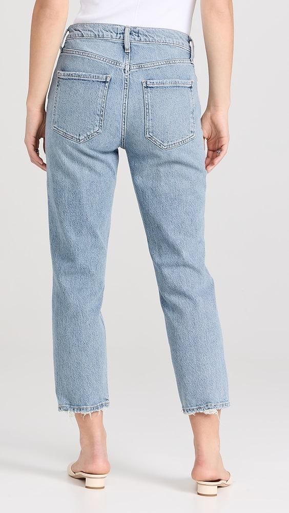 AGOLDE Riley Crop: High Rise Straight Crop Stretch Jeans | Shopbop Product Image