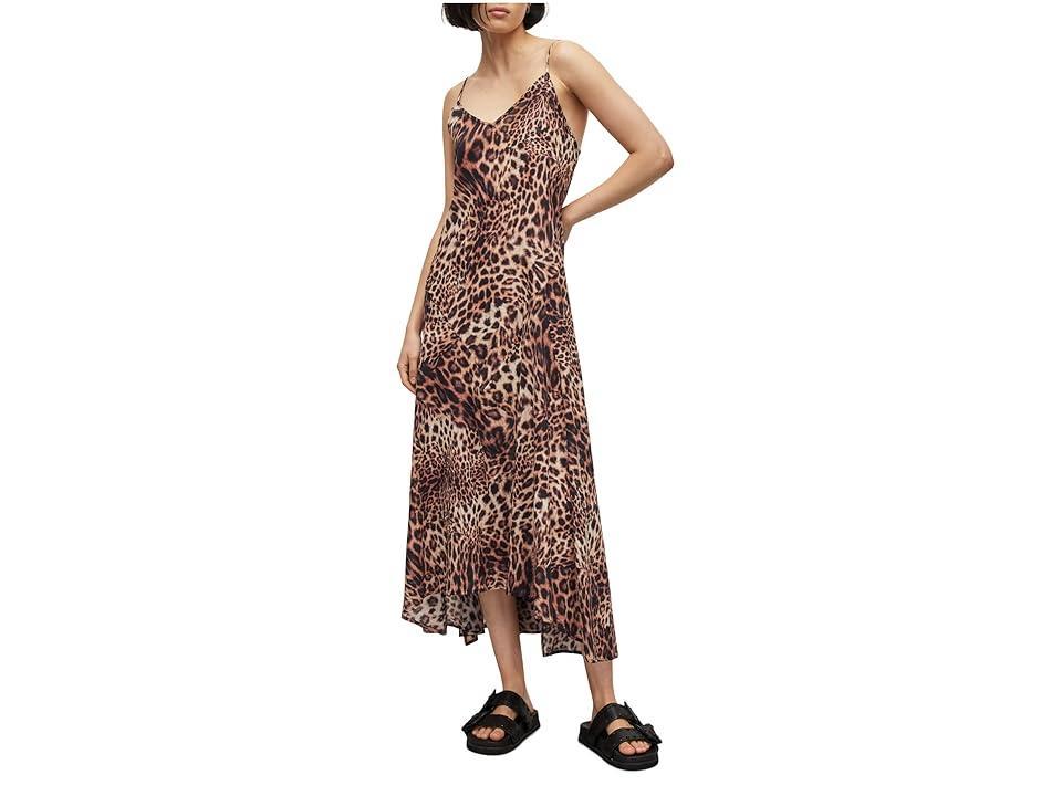 AllSaints Essie Evita Animal Print Maxi Dress Product Image