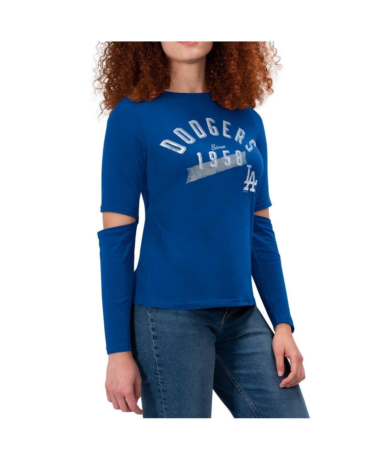 Womens Touch Royal Los Angeles Dodgers Formation Long Sleeve T-shirt Product Image