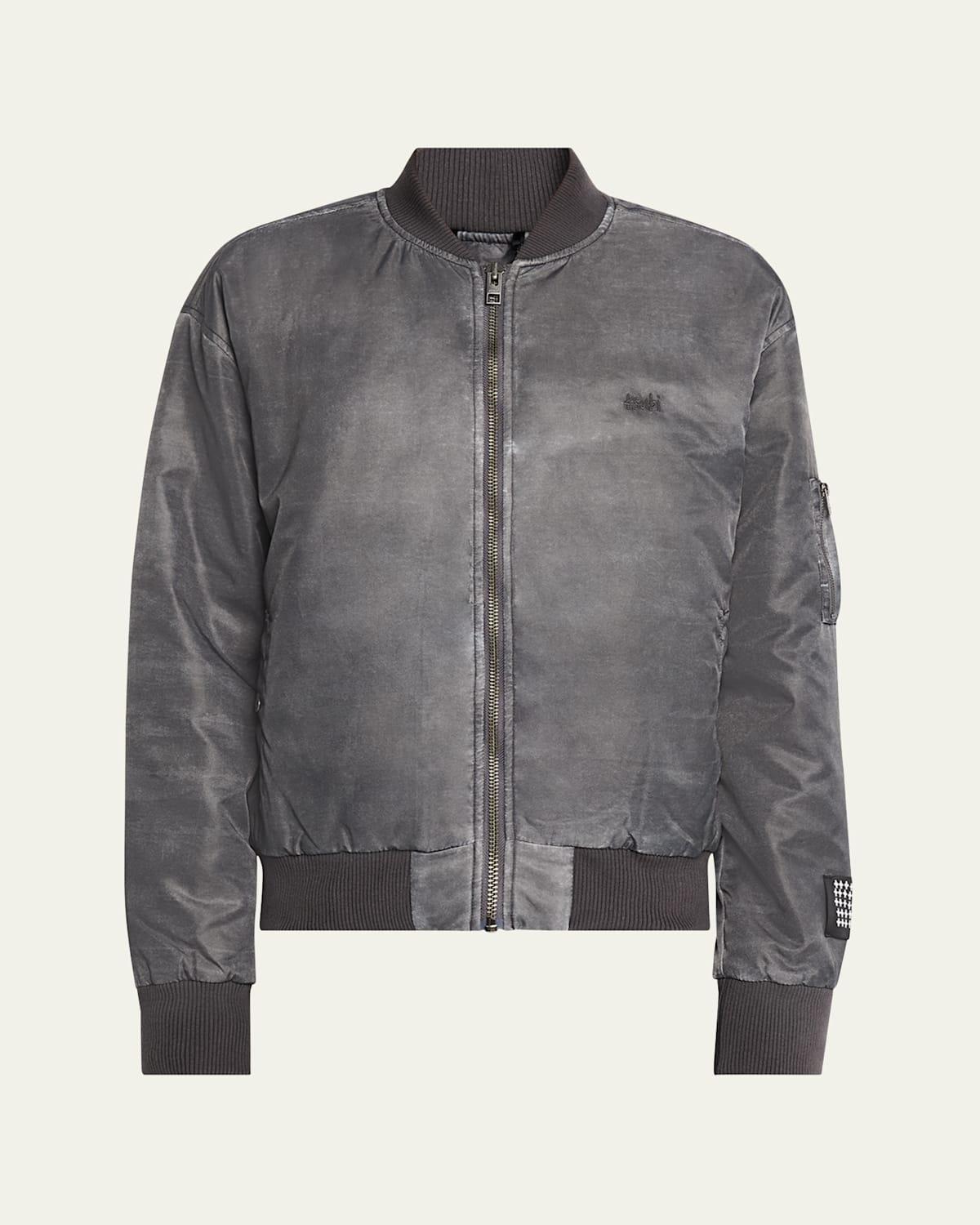 Men's Overdyed Royalty Bomber Jacket Product Image