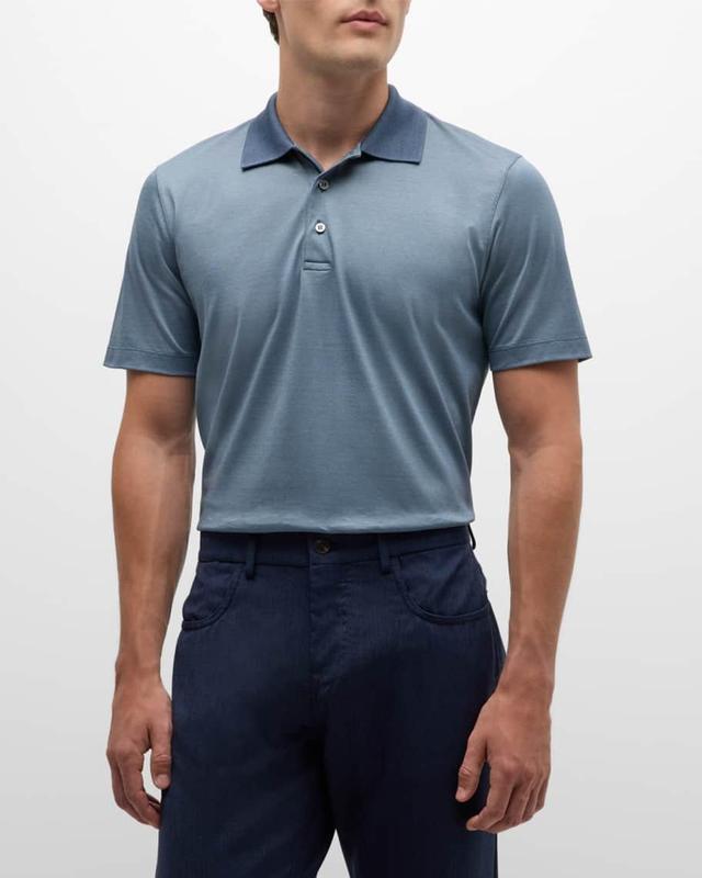 Mens Cotton Pique Polo Shirt Product Image