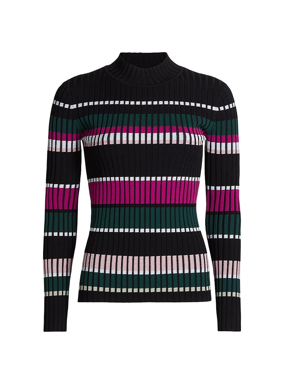 Womens The Vienna Striped Rib-Knit Sweater Product Image