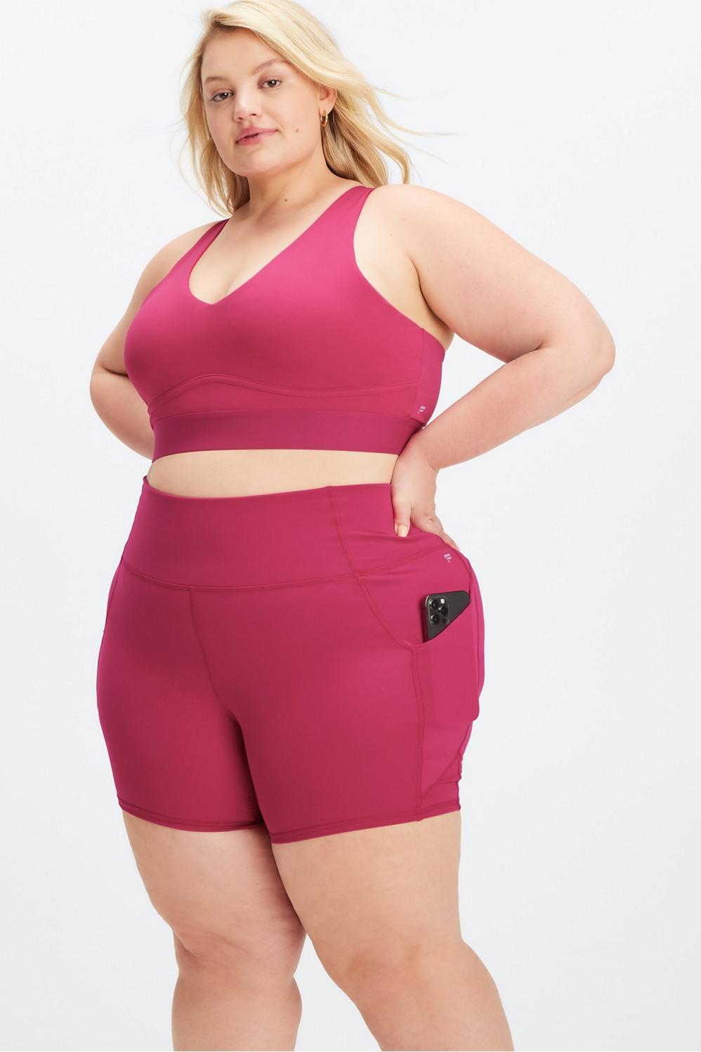 Fabletics All Day Every Day Bra Womens pink plus Size 4X Product Image