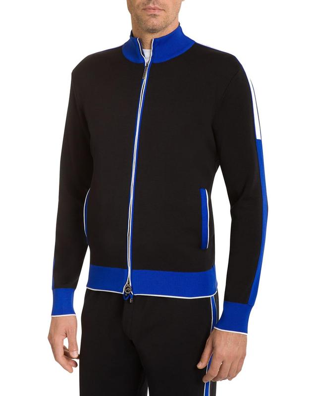 Mens Colorblock Jogging Suit Jacket Product Image