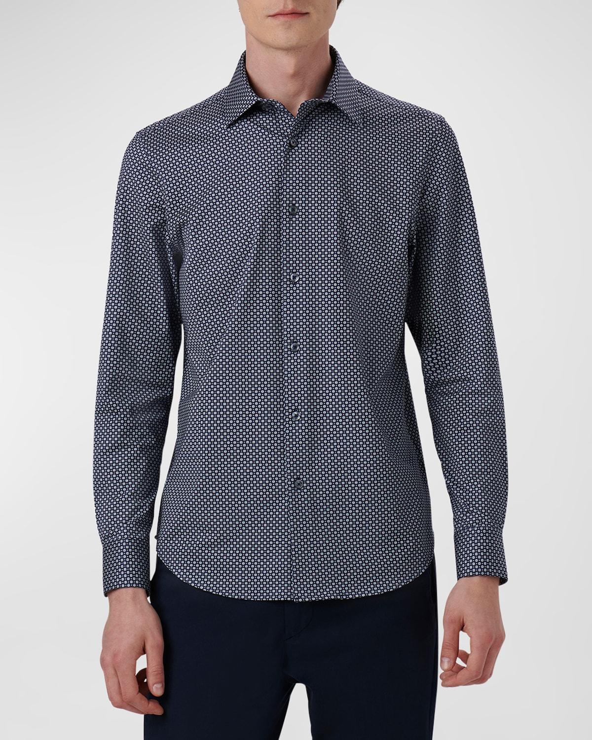 Mens James Ooohcotton Micro-Geometric Sport Shirt Product Image