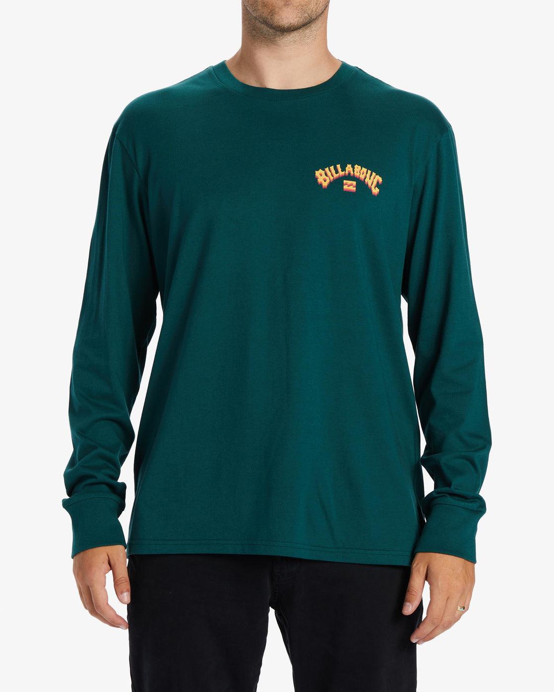 Arch Fill Long Sleeve T-Shirt - Deep Teal Male Product Image