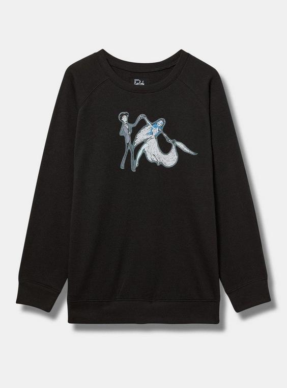 Corpse Bride Fit Cozy Fleece Raglan Sweatshirt Product Image