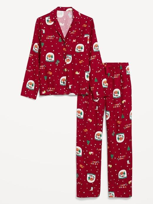 Flannel Pajama Set for Women Product Image