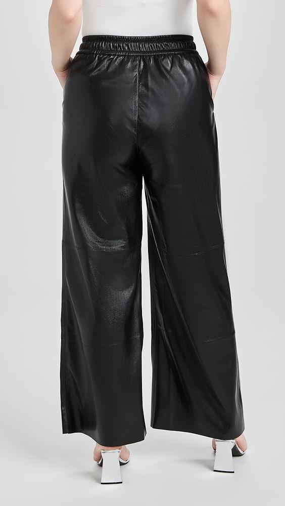 Good American Leather Wide Leg Pants | Shopbop Product Image