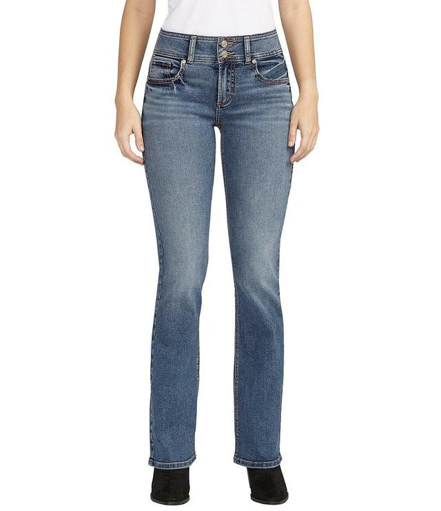 Silver Jeans Co. Suki 2-Button Mid Rise Slim Bootcut Jeans Product Image